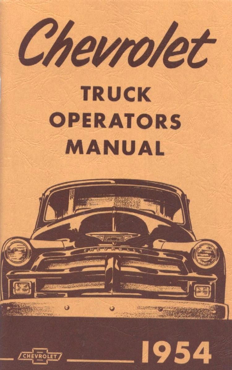 1954 Chevrolet Truck Operators Manual